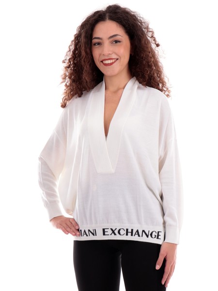 maglione-armani-exchange-bianco-da-donna-maxi-maglia-logo-ax-6rym1lymz3z