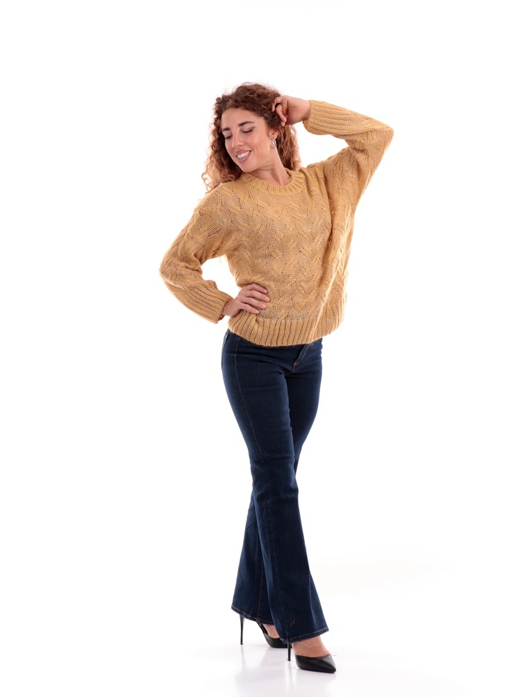 maglione-molly-bracken-oro-da-donna-knitted-la491bn
