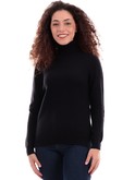 maglione barbour nero da donna pendle roll collar lkn1077 