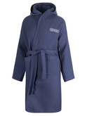 accappatoio arena blu waffle hooded robe ii 006759 