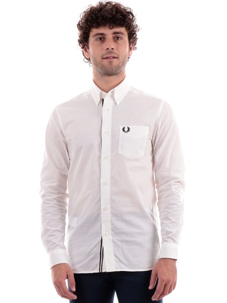 camicia-fred-perry-bianca-da-uomo-button-down-collar-m5650