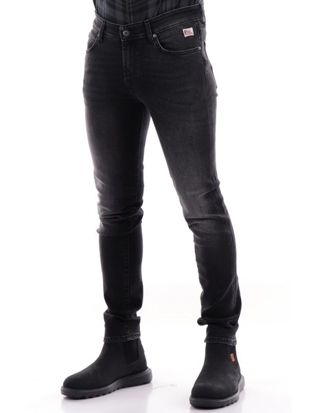 pantaloni-royrogers-jeans-neri-usured-elas-carlin-ru075n08623