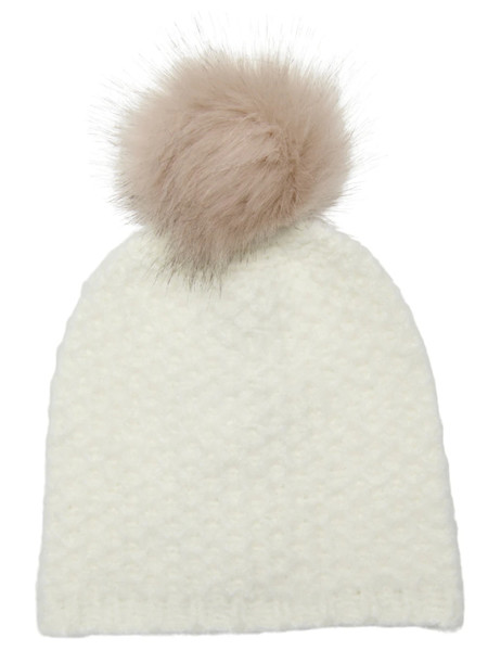 cappello-only-bianco-da-donna-con-pompon-structure-beanie-15299016