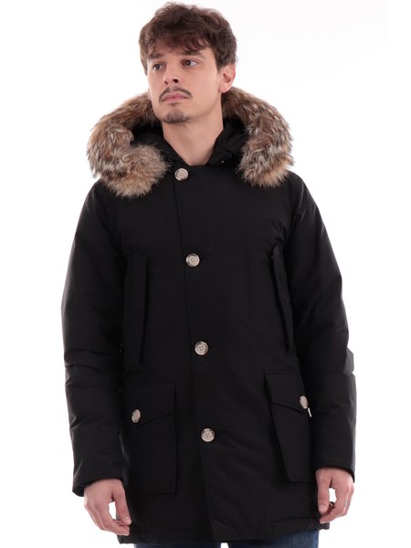 giacca-woolrich-nera-da-uomo-arctic-parka-con-cappuccio-pelliccia-0482mrut0001