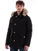 giacca woolrich nera da uomo arctic detachable 0484mrut0001 