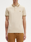 polo fred perry beige twin tipped m3600691 