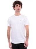 t-shirt calvin klein uomo bianca badge logo j30j325268 