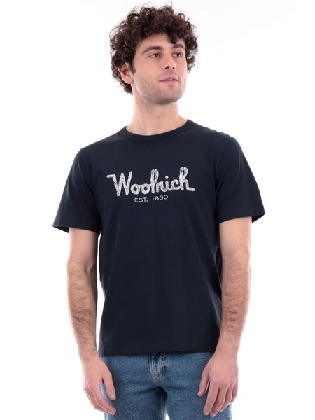 t-shirt-woolrich-blu-da-uomo-emroidered-0125mrut2926