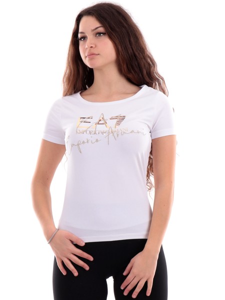 t-shirt-ea7-emporio-armani-bianca-con-logo-oro-da-donna-3dtt26tjfkz