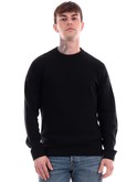 maglione jack jones nero da uomo knit crew 12252708 