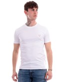 t-shirt guess bianca da uomo m2yi24j1314 