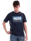 t-shirt jack jones blu da uomo maxi logo 12253442 