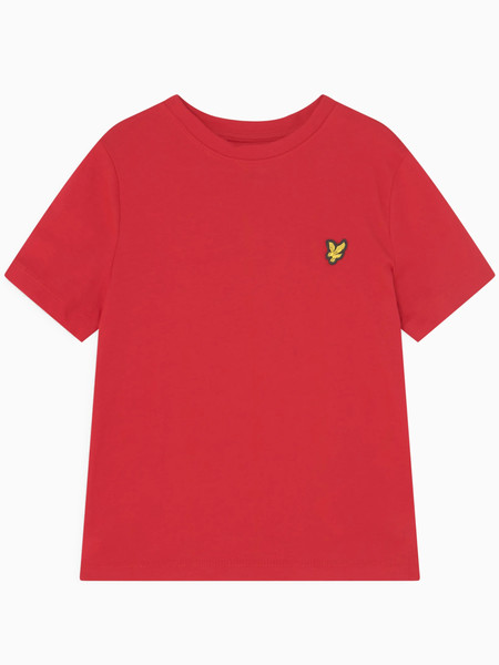 t-shirt-lyle-scott-rossa-da-bambino-plain-tsb2000vt