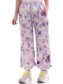 pantaloni deha fantasia cropped a fiori lilla d0217612 