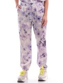 pantaloni deha fantasia a fiori lilla con polsini d0217512 