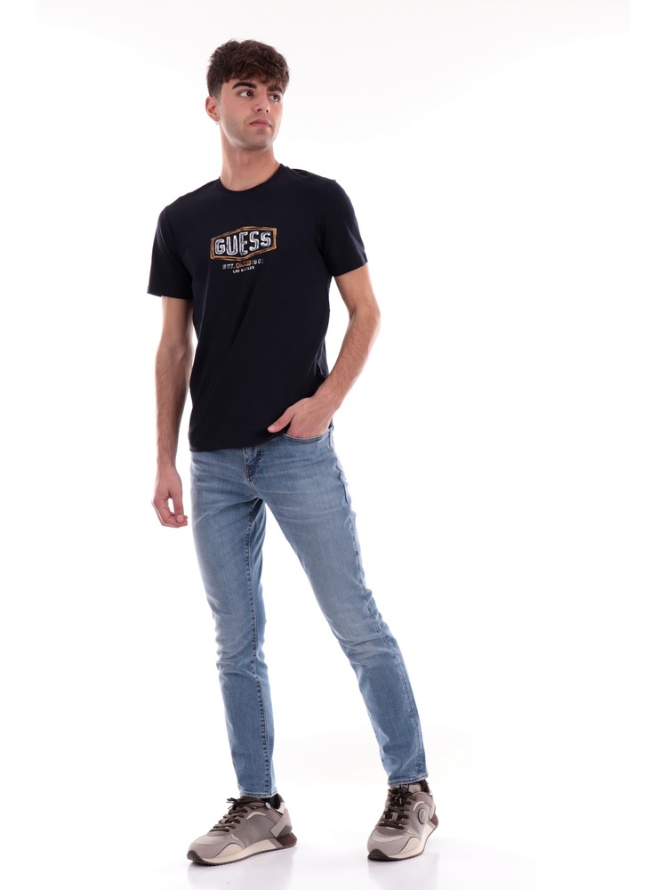 t-shirt-guess-blu-da-uomo-con-box-logo-vintage-crack-m4ri33j1314