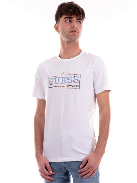 t-shirt-guess-bianca-da-uomo-m4gi26j1314
