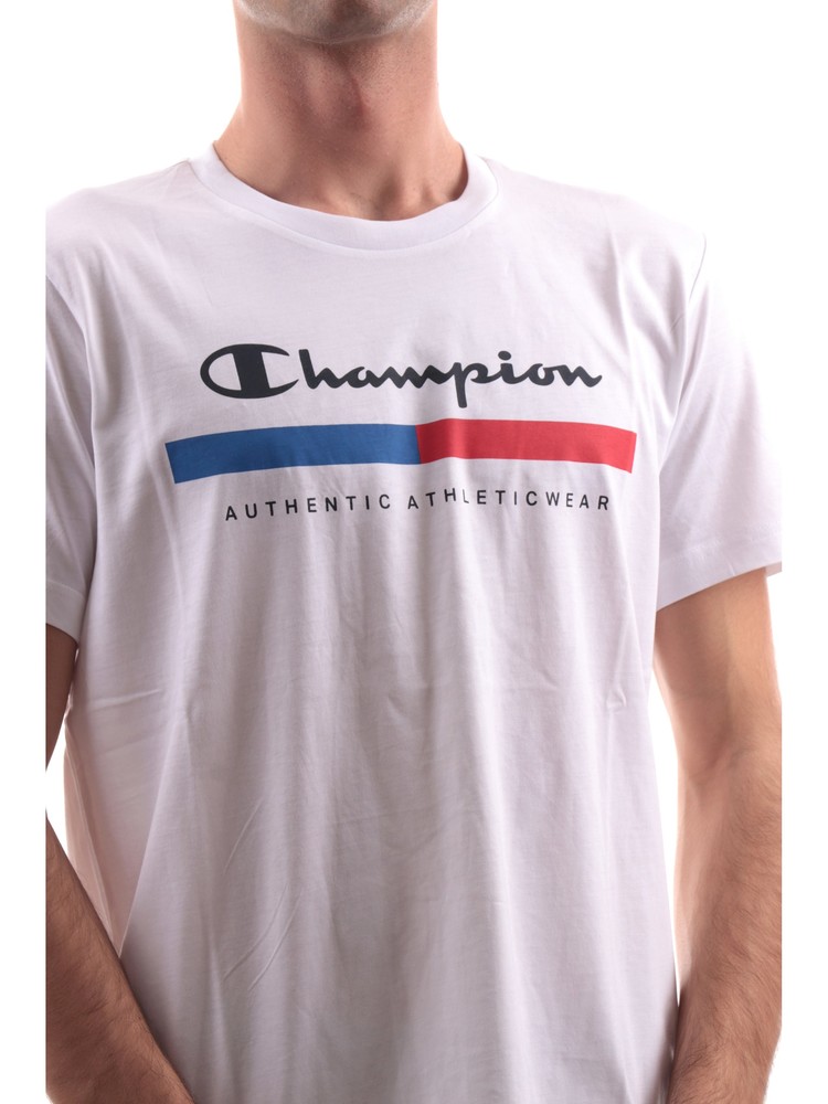 t-shirt-champion-bianca-da-uomo-maxi-logo-219735