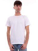 t-shirt guess bianca da uomo basic pima m4gi70kc9x0 