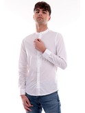 camicia markup bianca da uomo collo coreana mk13007-bianco 