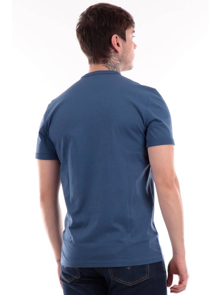 t-shirt-fred-perry-blu-da-uomo-ringer-m3519