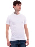 t-shirt guess bianca da uomo con logo m2yi72i3z14 