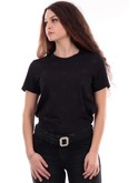 t-shirt only nera da donna con cuori stampati a rilievo 15315517 