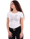 t-shirt guess bianca da donna 4g w4ri35j1314 