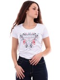 t-shirt guess bianca da donna flowers w4ri38j1314 