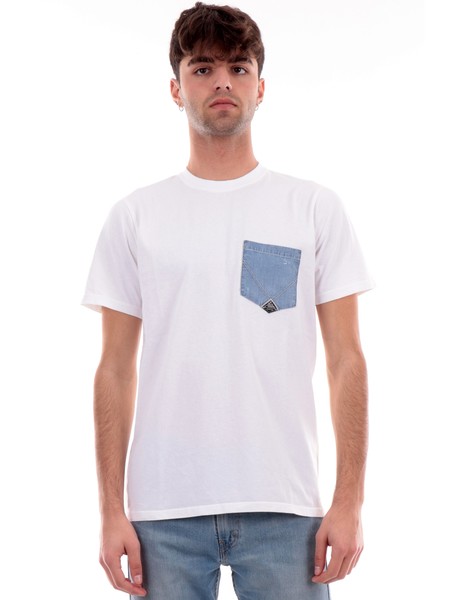 t-shirt-roy-rogers-uomo-bianca-con-taschino-di-jeans-ru90054ca16