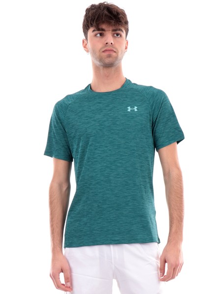 t-shirt-under-armour-verde-da-uomo-tech-textured-13827960