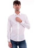 camicia markup bianca da uomo popeline mk13001 