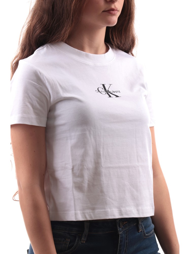 t-shirt-crop-calvin-klein-bianca-da-donna-baby-j20j223113