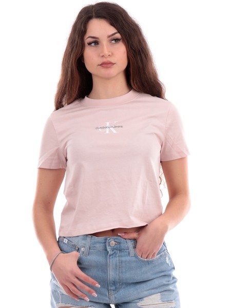 t-shirt-crop-calvin-klein-rosa-da-donna-baby-j20j223113
