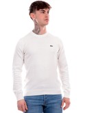maglione lacoste bianco da uomo ah0128 