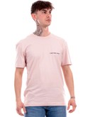 t-shirt calvin klein rosa da uomo institutional j30j324671 