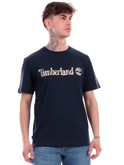 t-shirt timberland blu da uomo kennebec tb0a5unf 
