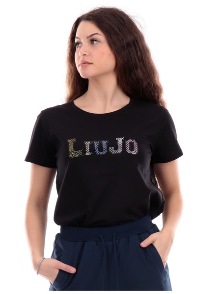 t-shirt-liu-jo-nera-da-donna-con-strass-ta4204js923