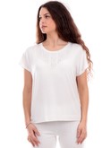 t-shirt liu jo bianca da donna ta4194js360 