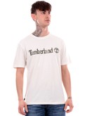 t-shirt timberland bianca da uomo kennebec tb0a5unf 