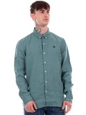 camicia timberland verde da uomo linen tb0a2dc3 