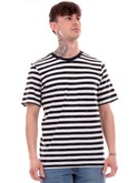 t-shirt jack jones nera da uomo a righe stripe 12252176 