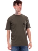 t-shirt refrigiwear verde militare da uomo pierce t22600 