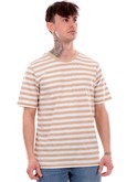 t-shirt jack jones beige da uomo a righe stripe 12252176 