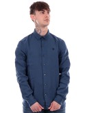 camicia timberland blu da uomo linen tb0a2dc3 
