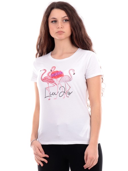 t-shirt-liu-jo-bianca-da-donna-fenicotteri-ma4336j5003n