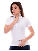 t-shirt barbour bianca da donna lml0634 