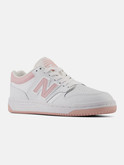 scarpe new balance 480 bianche e rosa da bambina lifestyle gsb480 