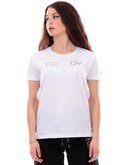 t-shirt freddy bianca da donna s4wcxt1 