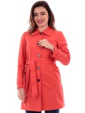 cappotto impermeabile emme marella rosso da donna regular 24150210412 